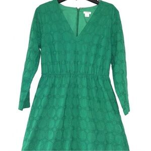Women’s J Crew Eyelet Green Dress